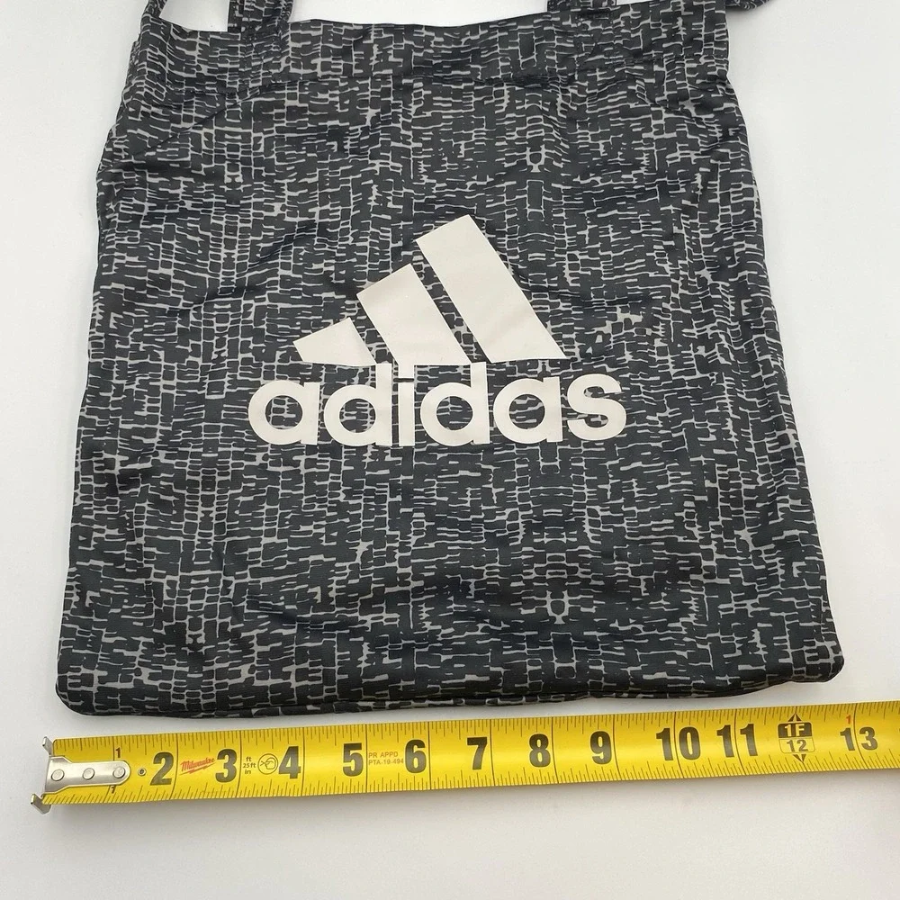 Adidas Tote Shoulder Handle Gym Bag Black Grey Inner Pocket‎ 14